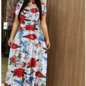 Fashion Fat Women Autumn Dress Bohmia Maxi Dresses Ladies