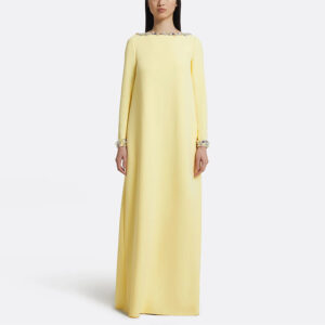 Fashionable Minimalist Beaded Loose-fitting Long Dress